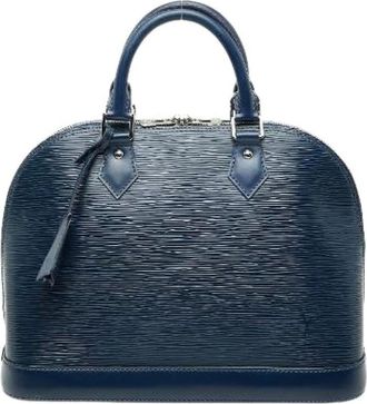 Louis Vuitton Pre-owned Handbags, female, Blue, Size: ONE SIZE Pre-owned Alma PM Epi Leather Handbag