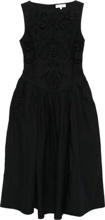 Stine Goya Floral-embroidered Midi Dress