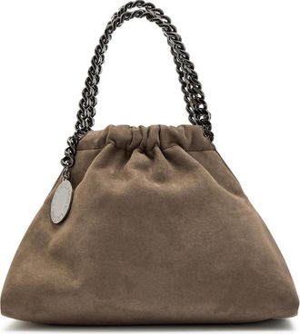 Stella McCartney Stella Mccartney Falabella Mini Drawstring Faux Suede bag - Taupe - One Size