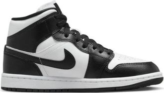 Nike Jordan Schoenen, Heren, Zwart, 37 1/2 EU, Leer, Air Jordan 1 Mid Panda