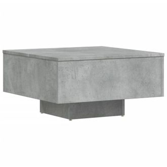 vidaXL Mesa De Centro Madera De Ingenier&iacute;a Gris Hormig&oacute;n 60x60x31,5 Cm Vidaxl