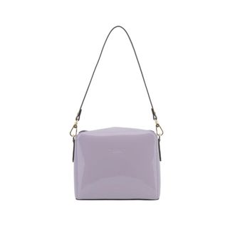 Pourchet Tassen, Dames, Paars, ONE Size, Leer, Cassetta Schoudertas