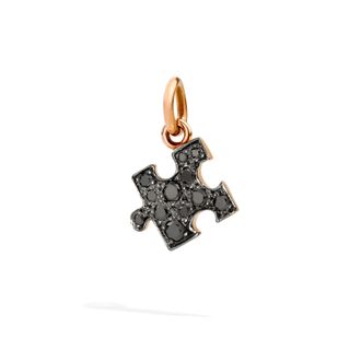 Dodo CIONDOLO PUZZLE ORO ROSA & DIAMANTI BLACK