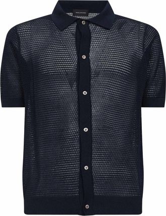 Tagliatore Short Sleeve Shirts - Heren - Korte mouwen Overhemden - Blauw - XL - Overhemden