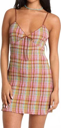 Billabong Call Me Mini Dress In Party Pink