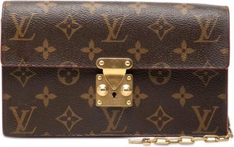 Louis Vuitton Brown Pvc Leather Clutch Bag Pouch (Pre-Owned)