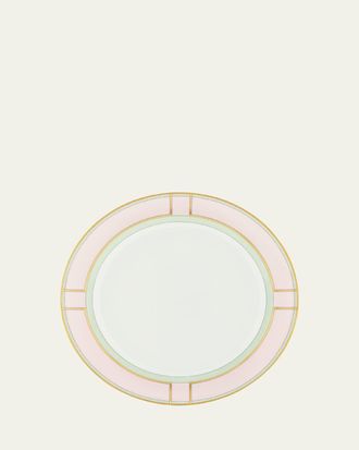 Ginori 1735 Diva Colonna Flat Plate, Rosa
