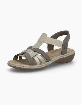 Rieker Womens Rieker Ladies Sandals 65918-64 beige - Tan - Size: 3