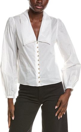 Frame Denim Frame The Eyelet Sailor Blouse