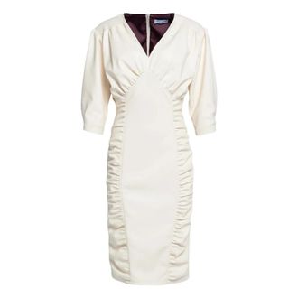 Weili Zheng Abito midi Milk in nappa - - Dresses - Donna - Bianco - M