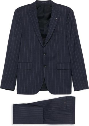 Tagliatore Completo monopetto a righe - Blu