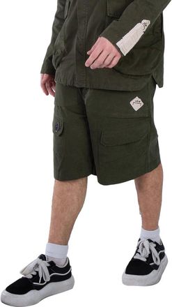 A-Cold-Wall* Ando Cotton Cargo Shorts In Dark Olive, Brand Size 50 (US Size 34)