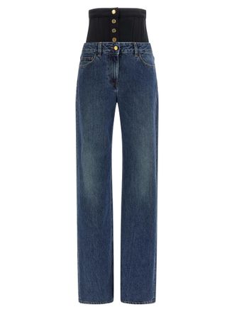 Elisabetta Franchi Womens Bustier Insert Jeans