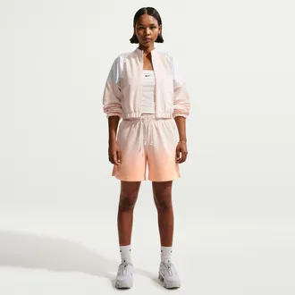 Nike Womens Nike Sportswear Phoenix Fleece Mid-Rise Shorts in White | IF7370-102