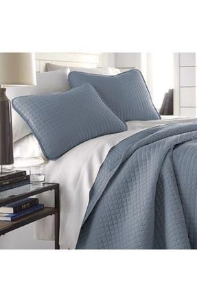Southshore Fine Linens Vilano Springs Oversized Quilt Set in Slate Blue at Nordstrom Rack, Size King/california King