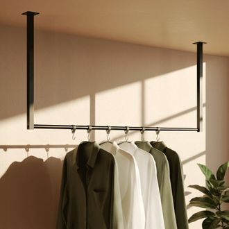 Clp Barra De Colgar Fenton Con 6 Perchas 100x60 Cm
