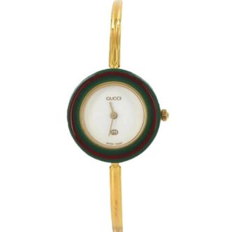 Gucci Pre-owned Vintage Polshorloge - Dames - Vintage Horloges - Wit - ONE Size - Vintage