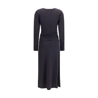 Christophe Lemaire Womens Gray Cotton Casual Dress