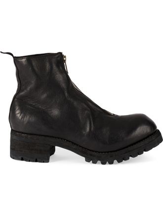 Guidi Stivali con zip - Nero