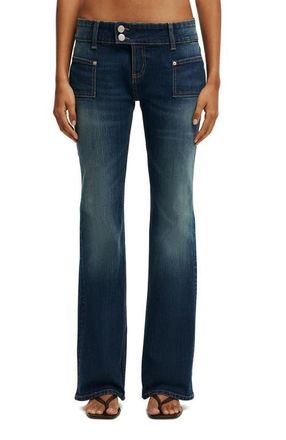 Cotton On Womens Low Rise Bootcut Jean in Stitch Radar Blue at Nordstrom, Size 12
