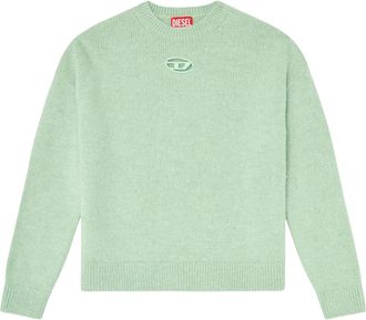 Diesel M-Areeta Maglia Pastel Green Wool Sweater