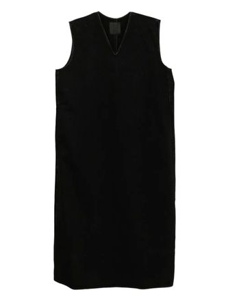 JNBY Denim jurk met V-hals - Zwart