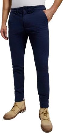 Dirk Bikkembergs Pantalone - Heren - Slim Fit Broeken - Blauw - M - Leer - Broeken