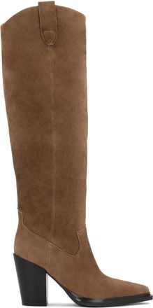 Kazar Rounded Upper Cowboylaarzen - Dames - Cowboylaarzen - Bruin - 36 EU - Leer - Schoenen