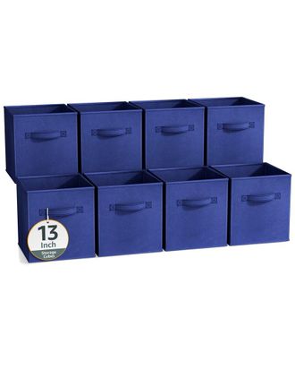 Sorbus 13In 8 Pack Collapsible Fabric Storage Bins