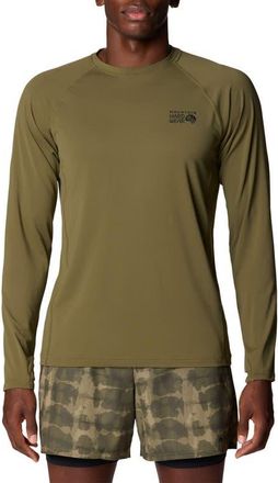 Mountain Hardwear Crater Lake Long Sleeve T-Shirt in Combat Green at Nordstrom, Size Xx-Large