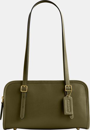 Coach Womens Swing Zip Bag - Green Leather - One Size