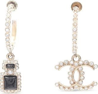 Chanel Orecchini a bottone CC 1986-1988 - Oro