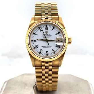 Rolex Pre-owned Rolex Datejust Automatic White Dial Ladies Watch 68278 WRJ