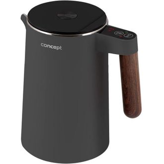 Concept Concept Norwood Hervidor De Acero Inoxidable Con Control De Temperatura 45/60/70/85/90/95/100&deg;c Funci&oacute;n Keep Warm 1,5l 1850-2200 W (gris Oscuro)