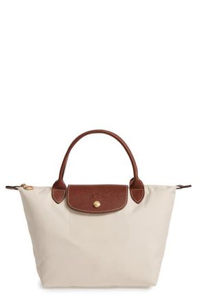 Longchamp Small Le Pliage Original Top Handle Bag in Paper/Brown at Nordstrom