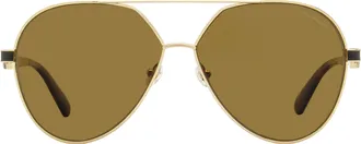 Moncler ML0263 Pilot Polarized Sunglasses - Gold
