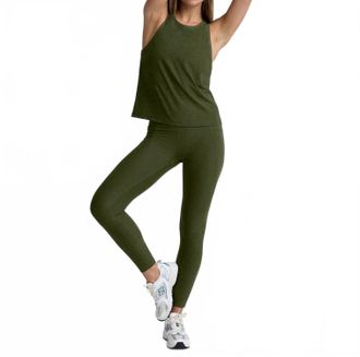Beyond Yoga Out Of Pocket High Waisted Legging In Army Green