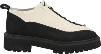 Ferragamo Mens Atlante Suede Two-Tone Ankle Boots In Black/white