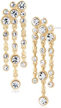 Jardin Cascading Crystal Drop Earrings in Clear Gold at Nordstrom Rack