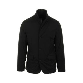 People of Shibuya Blazers, male, Black, Size: XL Black Polyester Jacket with Zipper