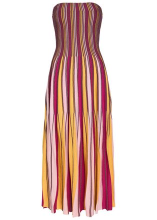 SIMKHAI Soleil Striped Knit Midi Dress - Multicoloured - S (UK8-10 / S)