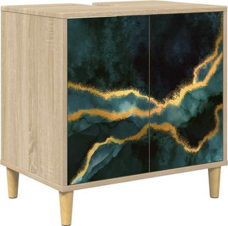 vidaXL Mueble De Cuarto De Ba&ntilde;o Wijhe Sonoma 60 X 40 X 60 Cm Vidaxl