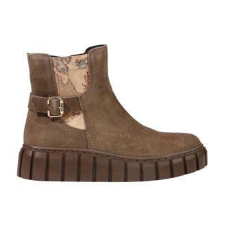 Alviero Martini 1A Classe Beatle Enkelboot - Dames - Schoenen - Beige - Maat: 39 EU Leer