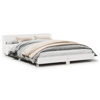 Berkfield Home Bed Frame without Mattress White 140x190 cm Solid Wood Pine