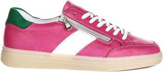 Remonte Roze Velours Veterschoenen voor Dames - Dames - Sneakers - Roze - 37 EU - Schoenen