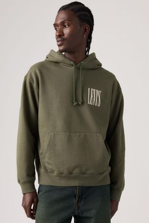 Levi's Relaxed Graphic Hoodie - Hombre - 2XL - Verde / Kambaba