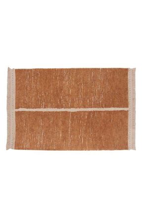 Lorena Canals Reversible Washable Recycled Cotton Blend Rug in Toffee Natural Linen at Nordstrom, Size Large