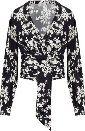 Elisabetta Franchi Black Butter Floral Shirt
