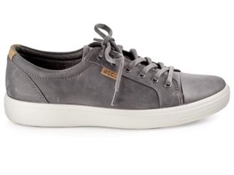 Ecco Mens Soft 7 Sneaker In Titanium