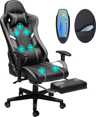 OEM Silla De Oficina, Dise&ntilde;o Ergon&oacute;mico, Altura Regulable, Negro/gris